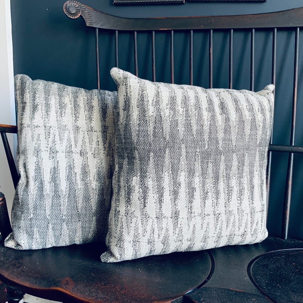 Set of Two (2) Handmade 16" Ultra Soft Cotton Blend Throw Pillows